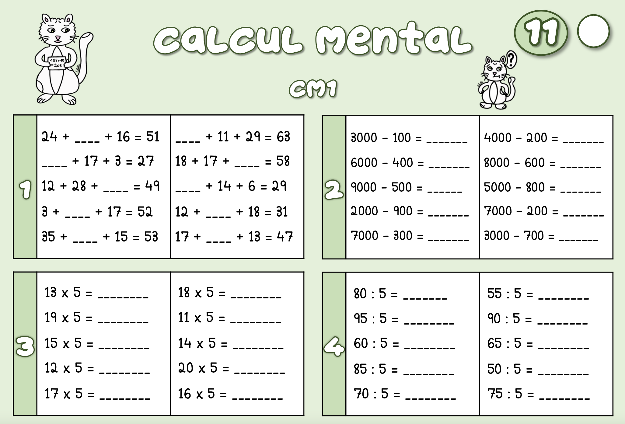 Calcul Mental Ou Calculs Mentaux WEIKJV