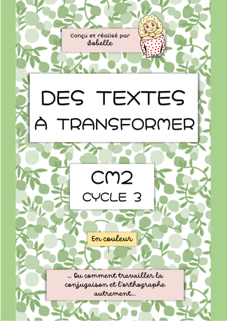 Pred Textes Textes à transformer CM2 - La trousse de Sobelle